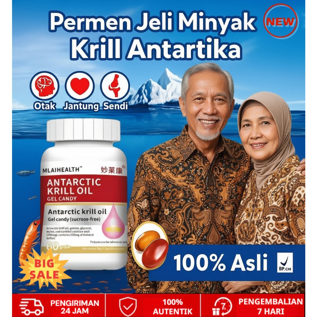 Kaya Omega-3 untuk Kesehatan Jantung  Minyak Ikan Krill GKTK Norwegia Versi Terbaru Minyak Ikan Kril