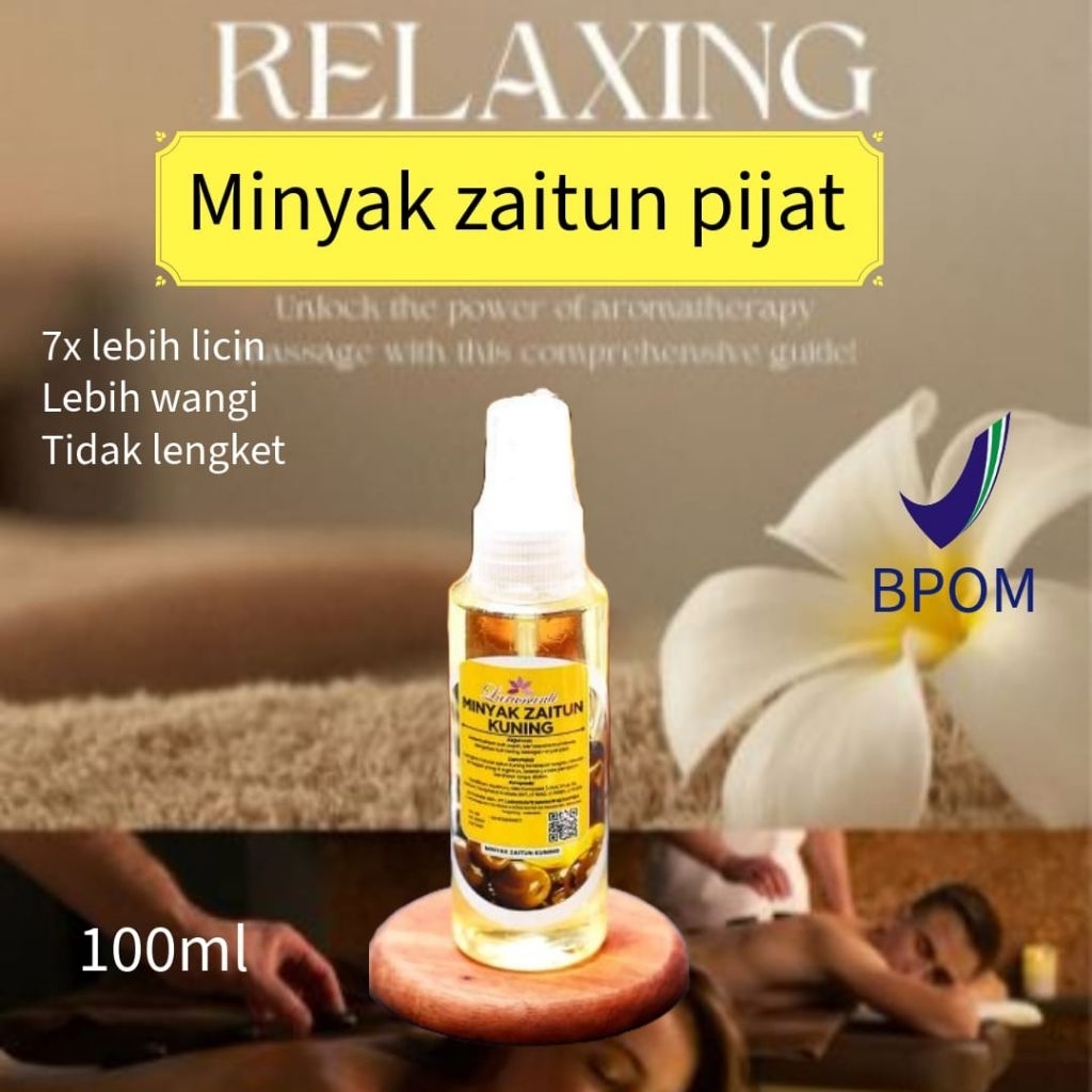 (MINYAK PIJAT) minyak zaitun pijat spa 100ml