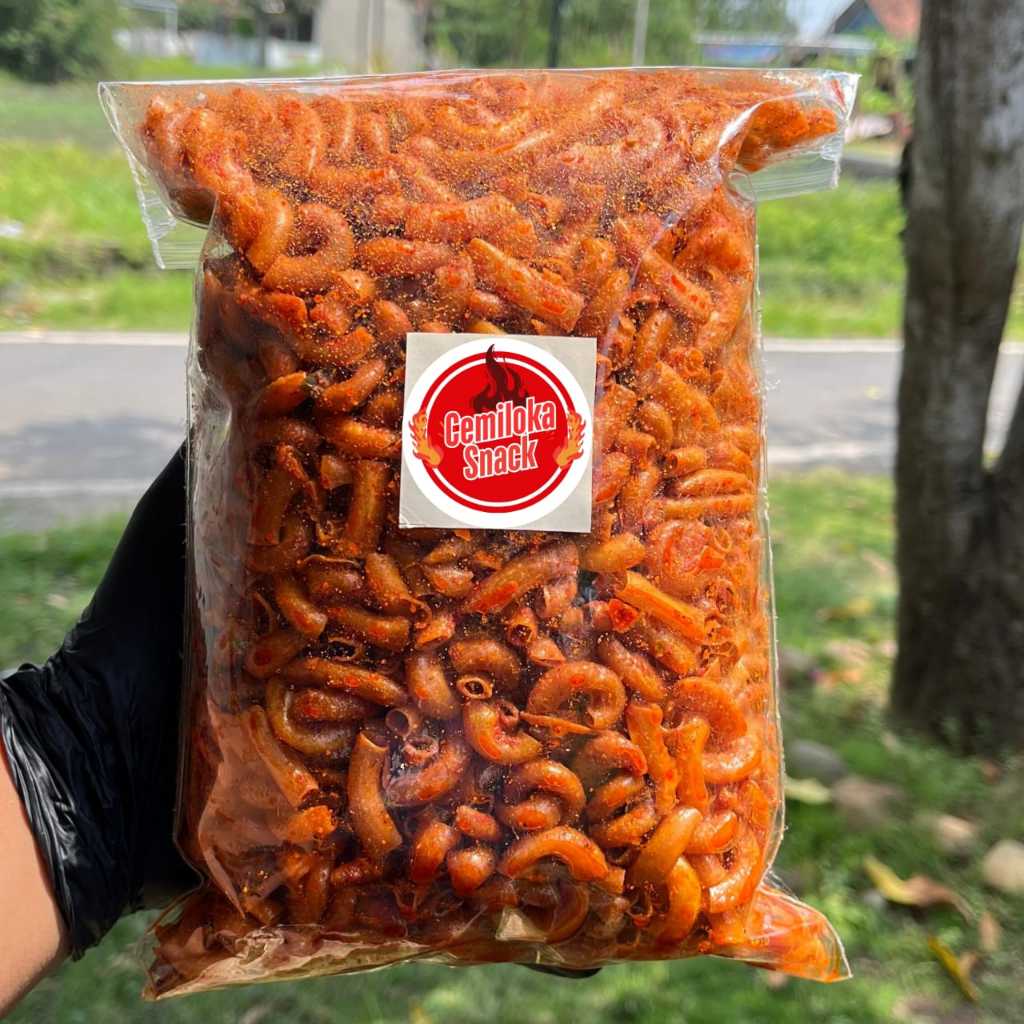 

Makaroni Bantet Pedas Nampol Makaroni Cikruh Snack Cemilan Viral Renyah Gurih Pedas | Jajanan Kering Murah Enak