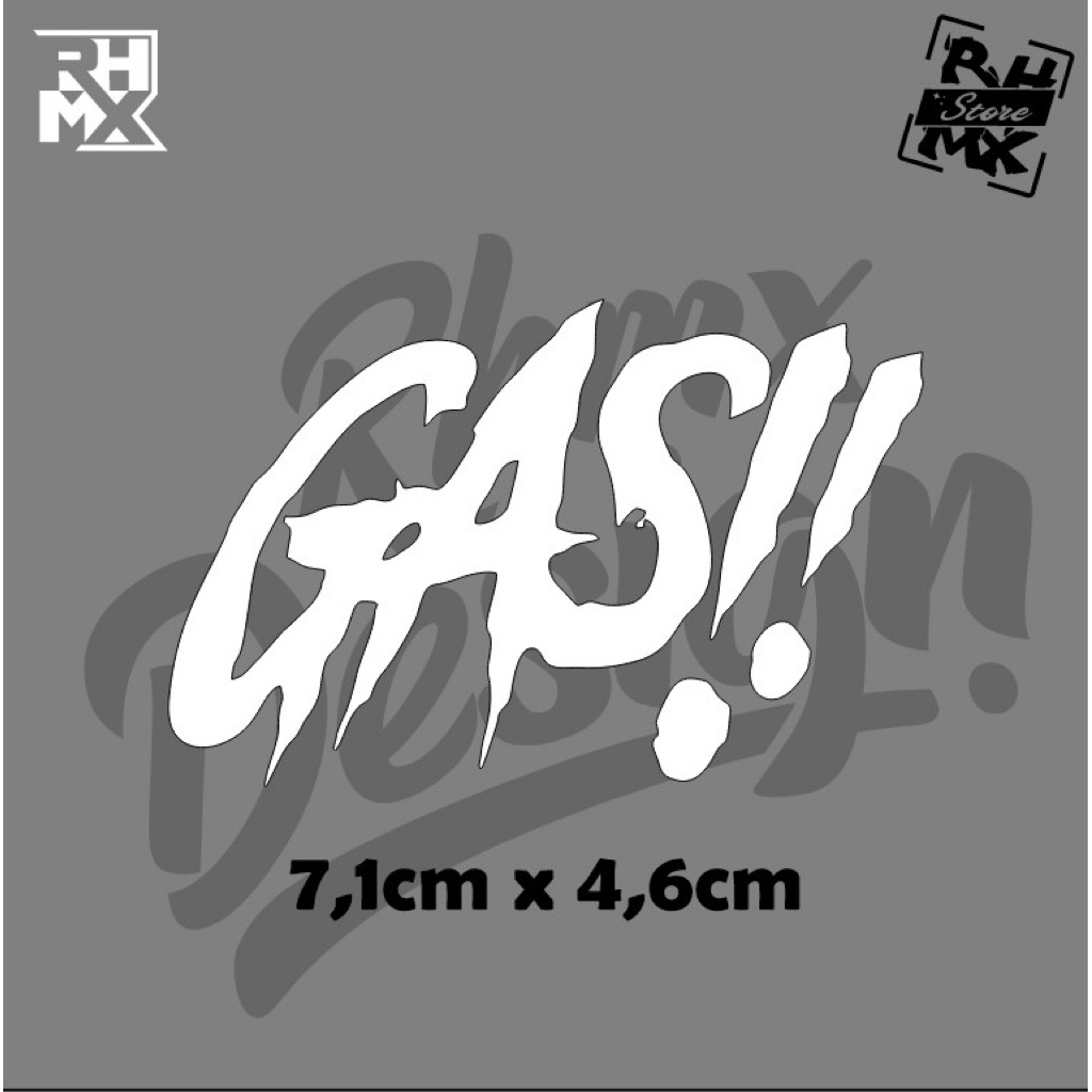 stiker sticker gas gas cutting stiker GAS logo emblem kating gas gass