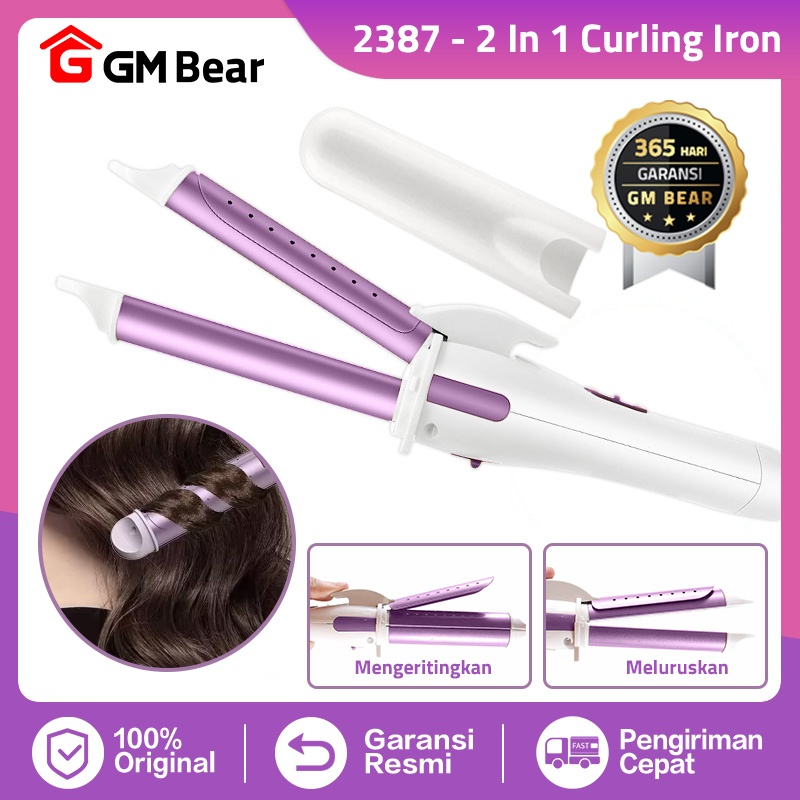 GM Bear Catokan Rambut Cury (2in1) 2387 - Catokan Curly Catokan Rambut Lurus Tahan Lama