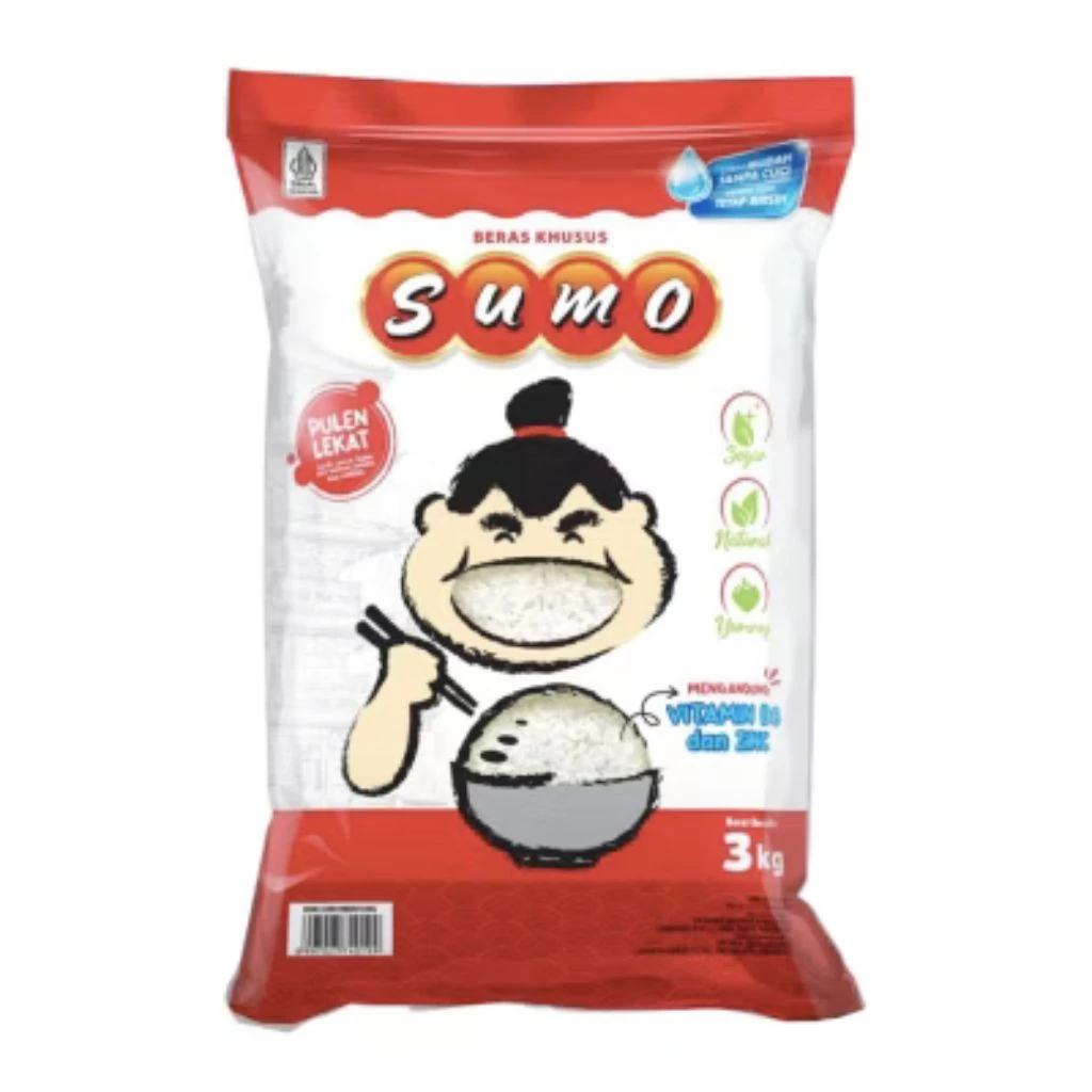 

Beras sumo 3 kg merah/kuning beras putih beras pulen