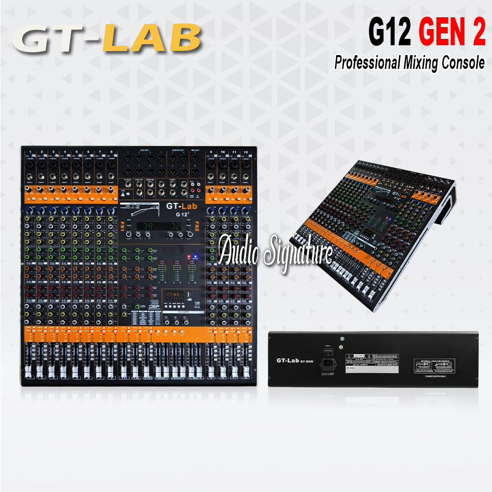 Mixer Audio 12 Channel GT LAB G-12 | G12 GEN 2 Original By RDW