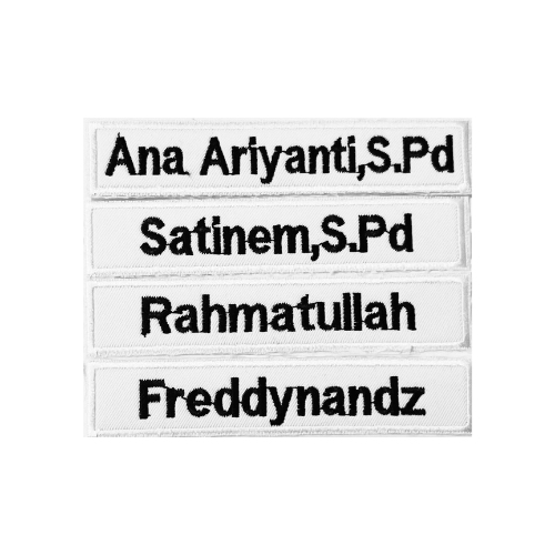 Emblem Bordir Nama