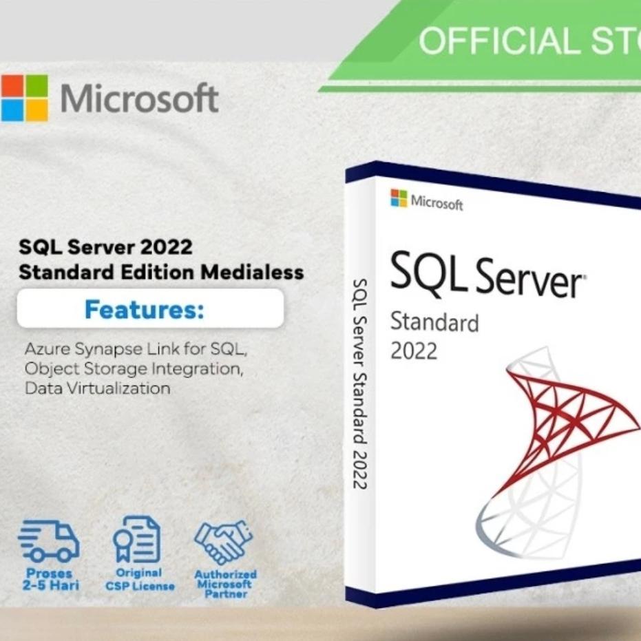 License Microsoft SQL Server Standard 2022 | CSP Perpetual SqlSvrStd Original