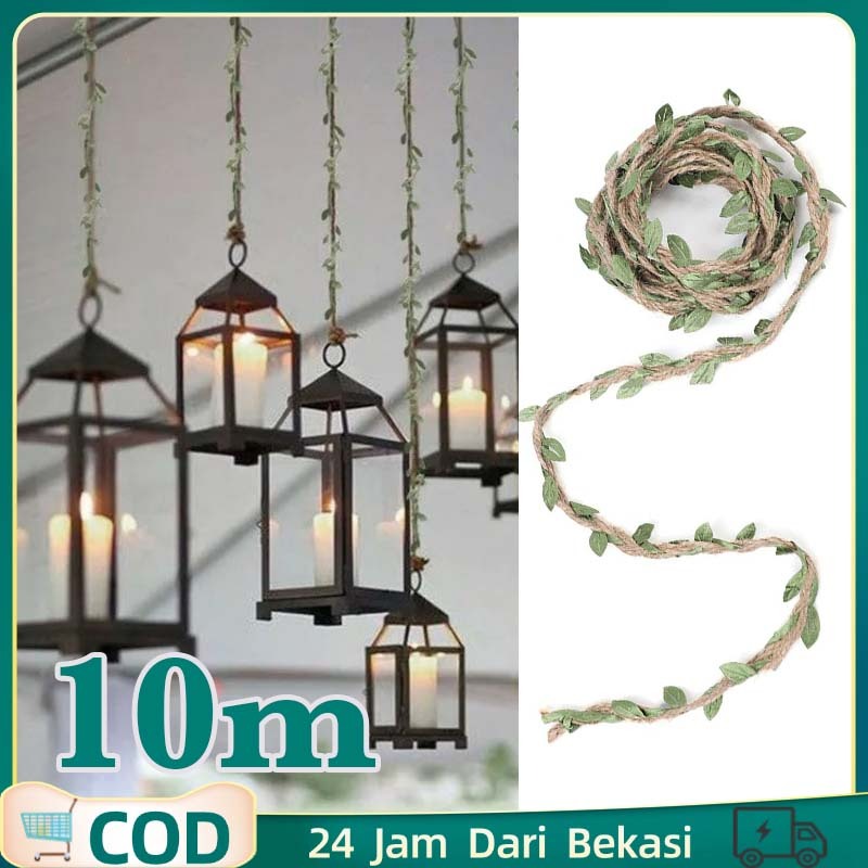 Tali Estetik 10 Metert Pita Goni Kepang Tali Pita Goni Daun Rambat