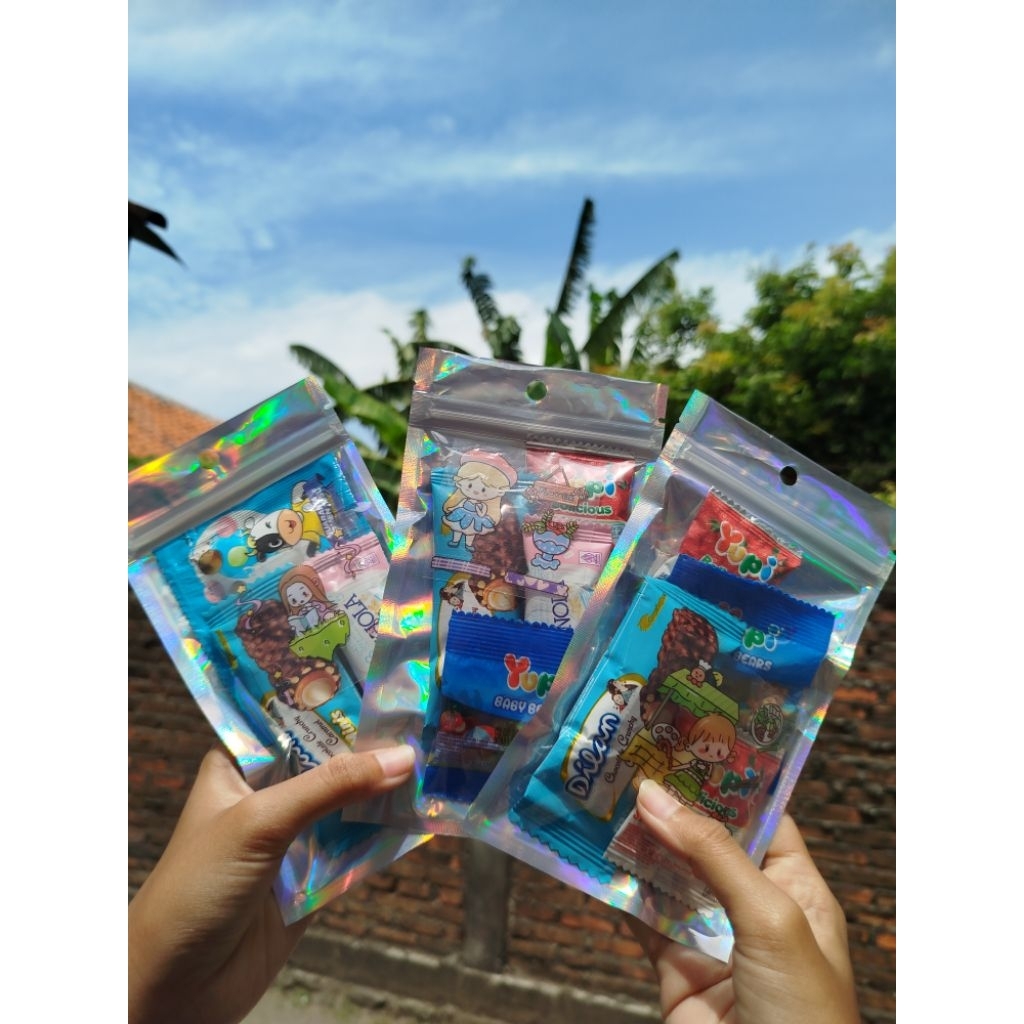 

Mini Gift Snack Hologram Beli 10 PCS Gratis 1 PCS Barang Langsung Kirim