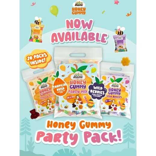

Alamii Honey Gummy (Permen Jelly) - Party Pack (20 packs x 10g) | For Hampers / Goodie Bag