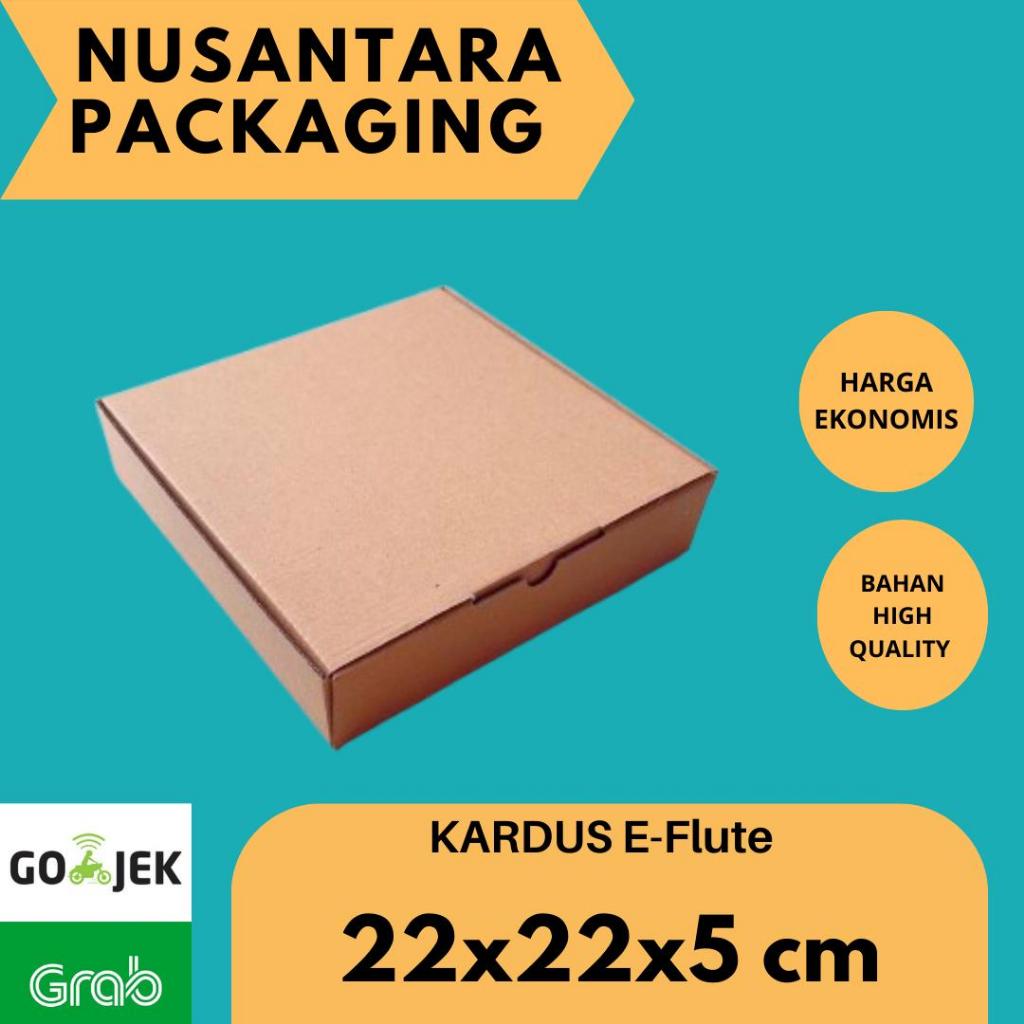 

KARDUS 22x22x5 cm / BOX KARTON CORUGATED DIE CUT / AKSESORIS