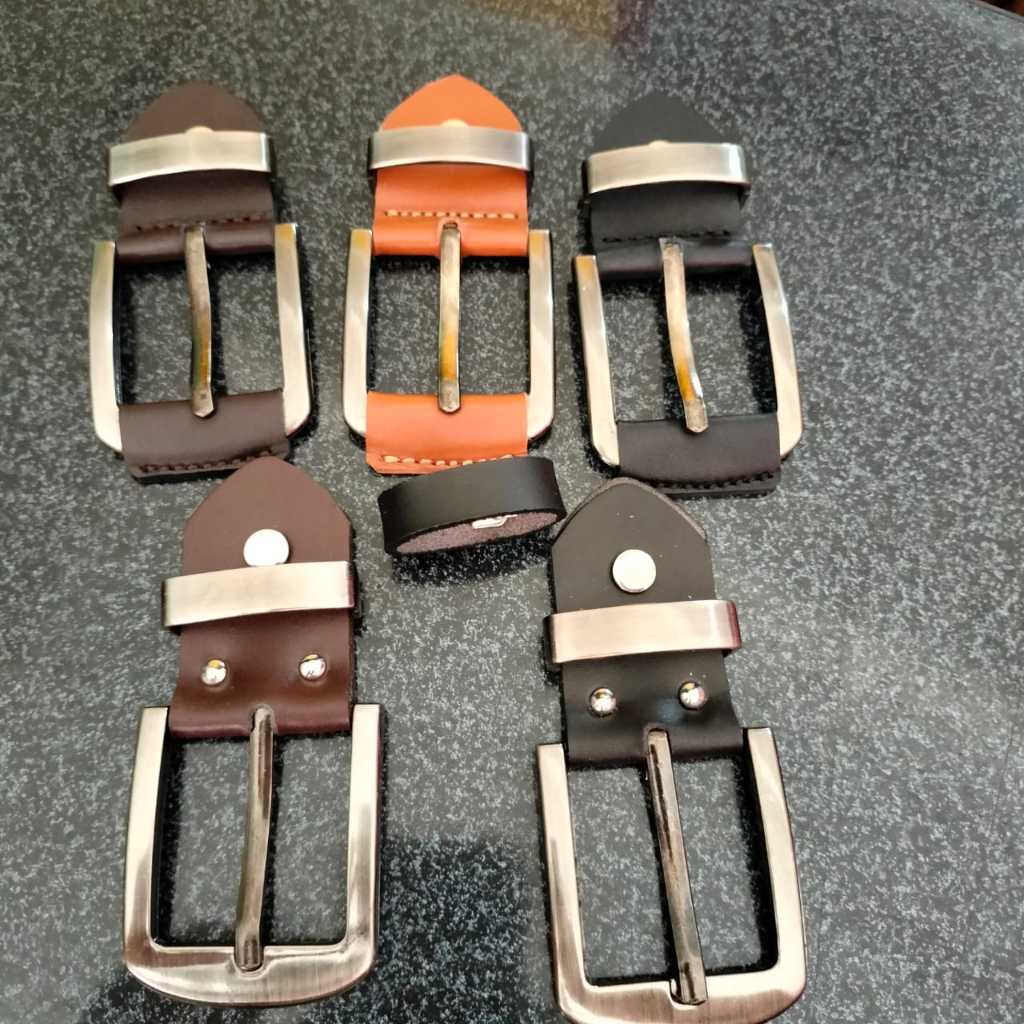 DROCKSHOP Kepala Sabuk Gesper Pria / Kepala Ikat Pinggang Kulit Asli Garut