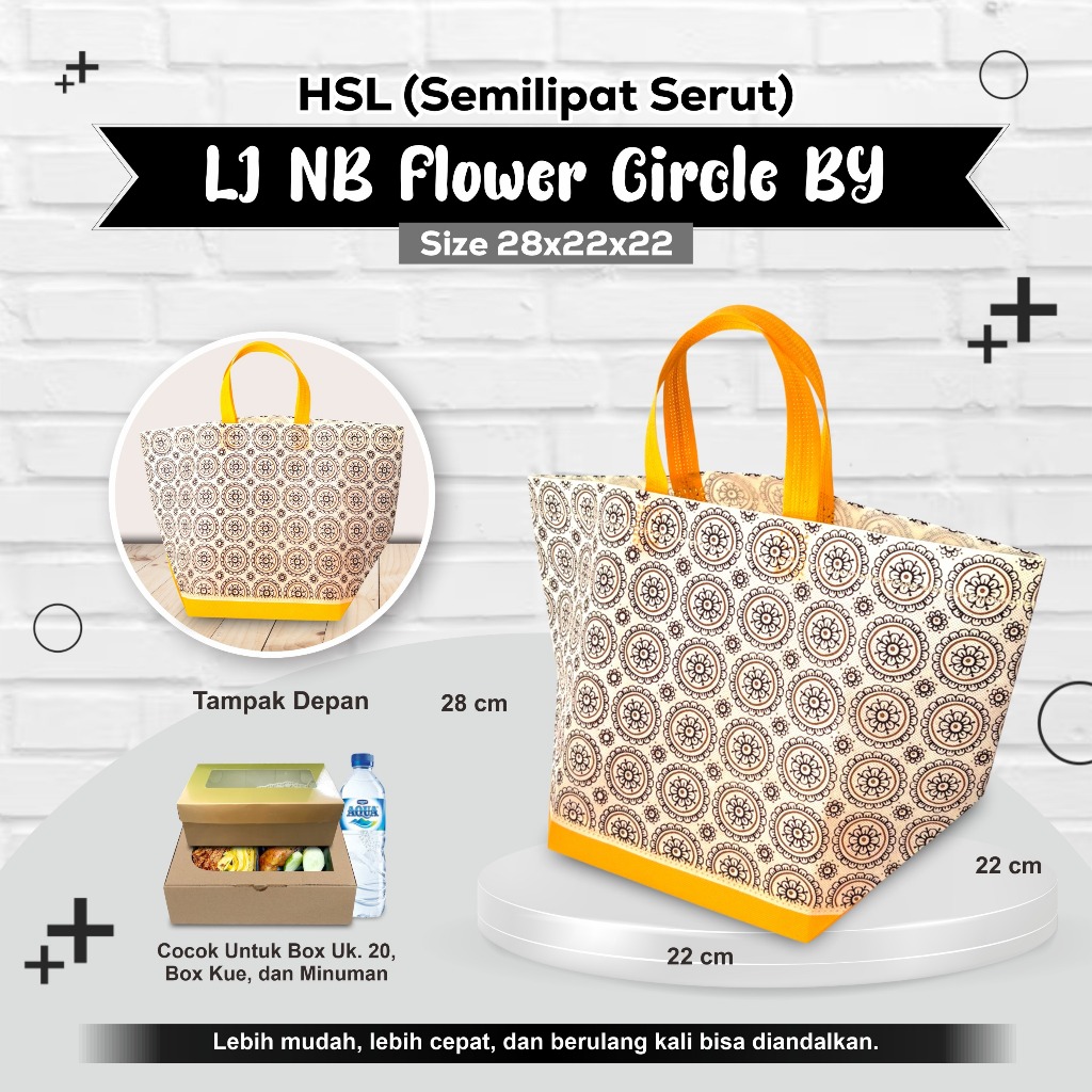 

[INSTAN] Tas Tasyakuran Tas Kotak Nasi Tas Hajatan Tas Besek Tas Spunbond Tekstur 28x22x22