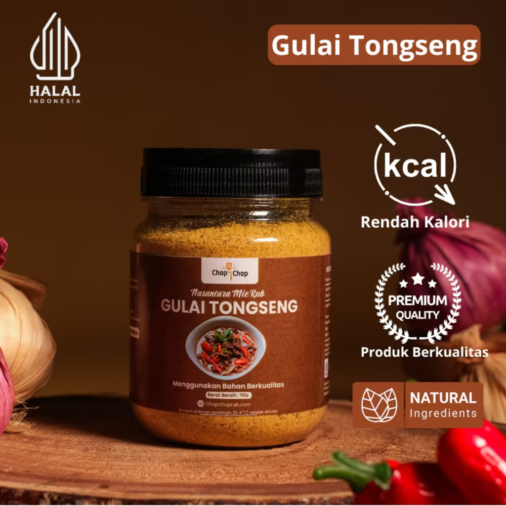 

KEBAB SHAWARMA X CHOPCHOP Nusantara Gulai Tongseng 100gr Halal CHOPCHOP Nusantara Mix Rub Gulai Tongseng 100gr - Bumbu Serbaguna Praktis dan Instan