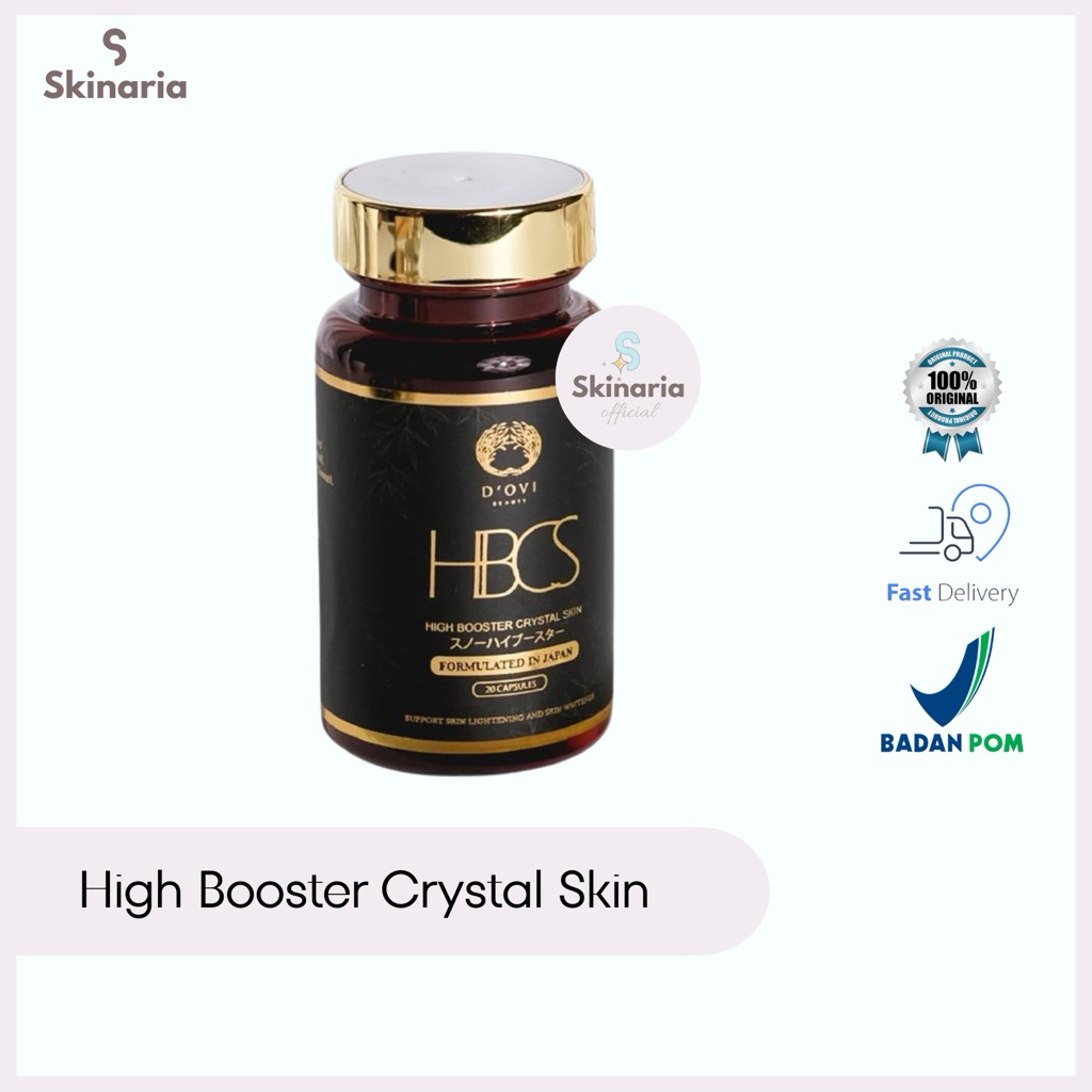 [READY STOCK ] D’Ovi Beauty High Booster Crystal Skin Oviskin Ovi Beauty Suplement Pemutih Tubuh Ast