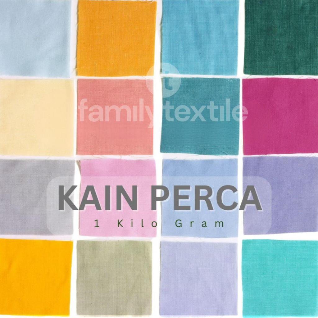 Kain Perca Kiloan Toyobo Madinah Rayon Twill Woolpeach Moscrepe - Kain Potongan Premium