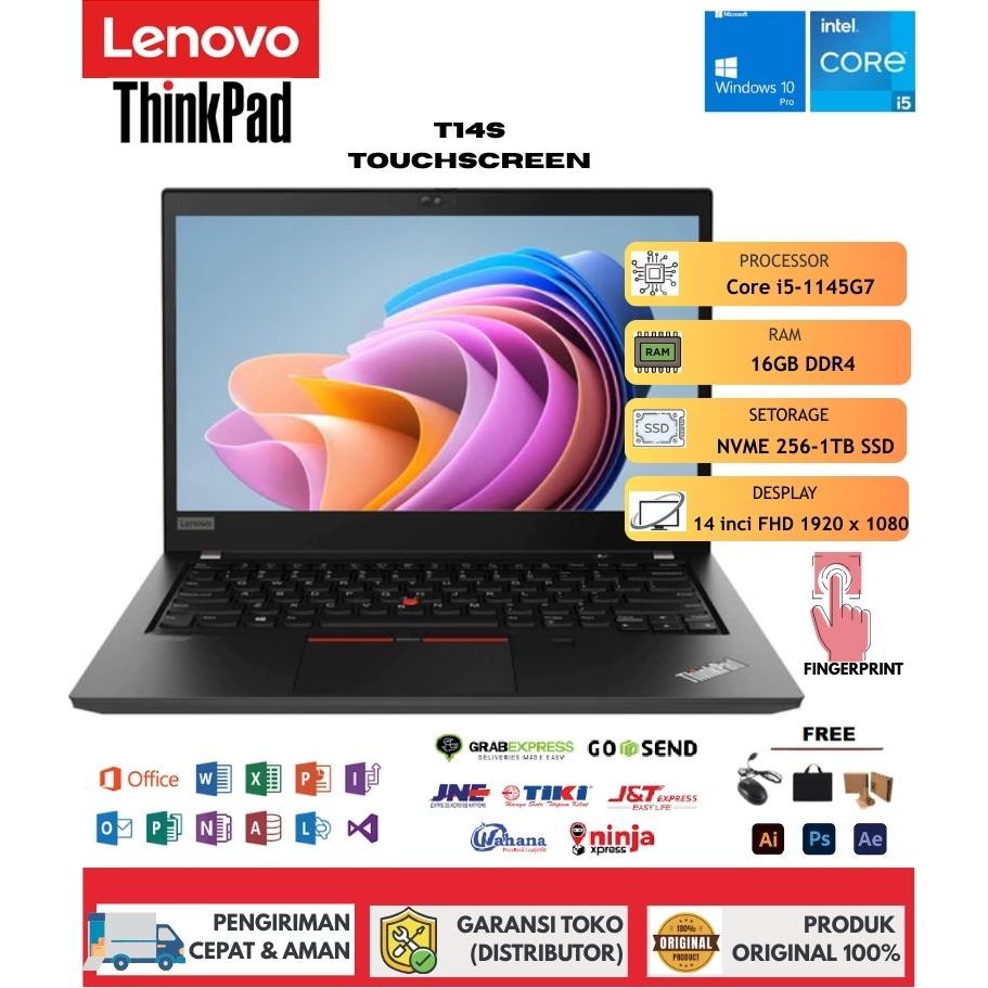 Laptop Lenovo Thinkpad T14S CORE i5 GEN 11 RAM 16GB/SSD 1TB 14INCH FULL HD TOUCHSCREEN