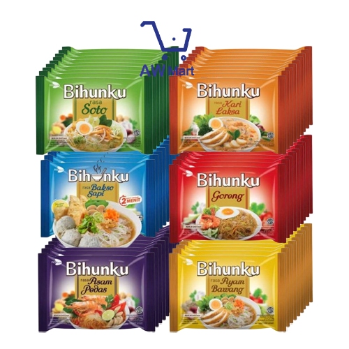 

10 PCS - BIHUNKU VARIAN KARI LAKSA, GORENG, SOTO, AYAM BAWANG, ASAM PEDAS