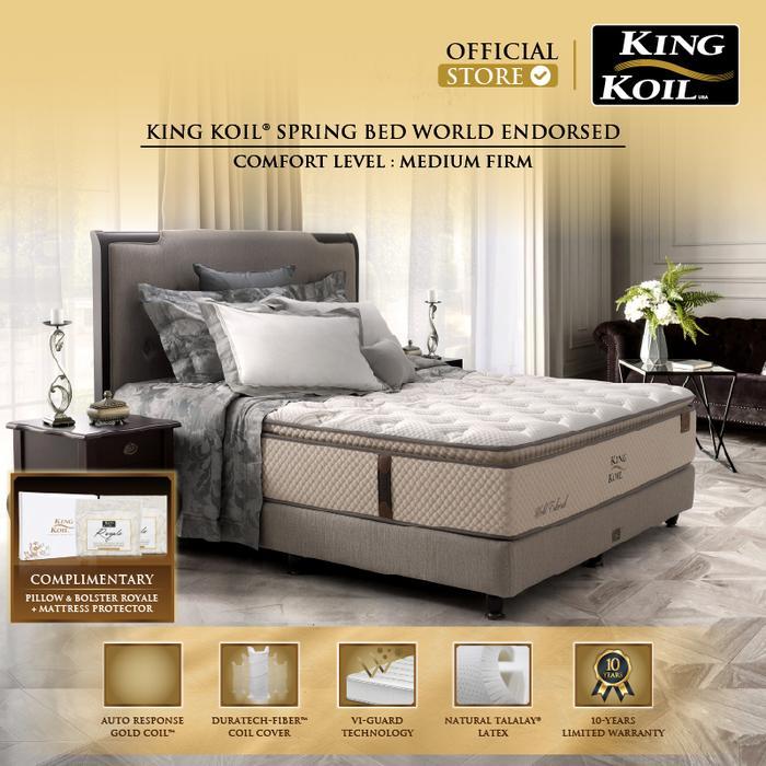 King Koil Kasur Springbed World Endorsed (Mattress Only) - 180 x 200