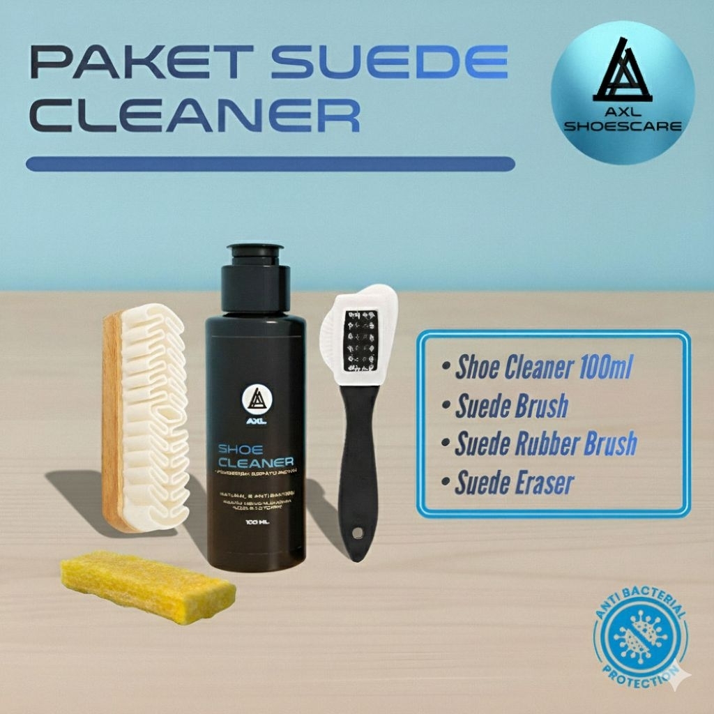 PAKET SUEDE CLEANER PEMBERSIH SEPATU SUEDE NUBUCK