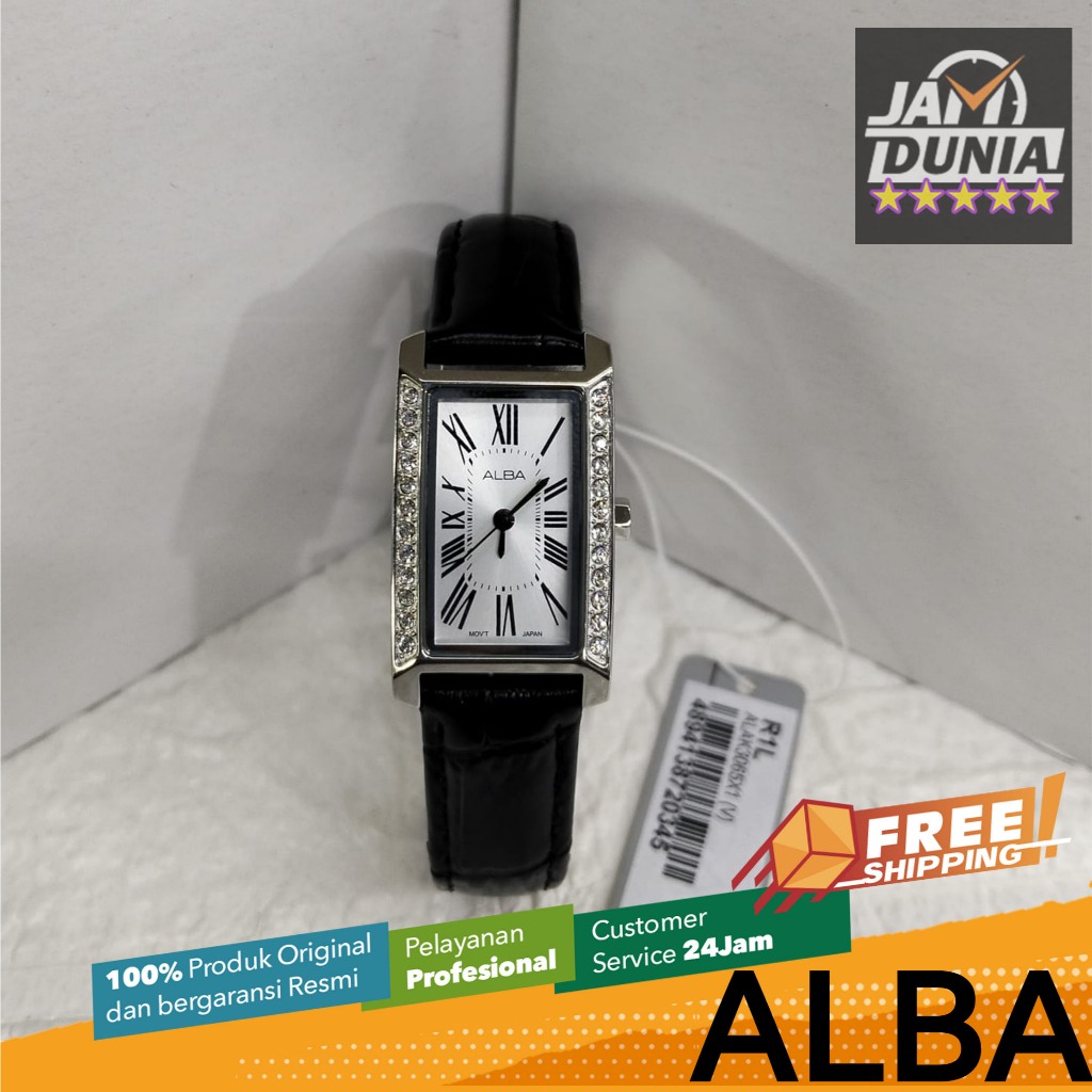 JAM TANGAN WANITA ALBA ANALOG ORIGINAL JAM ALBA KULIT ALBA AK3065 AK30 ALBA AK3065X1 JAM ALBA LEATHE