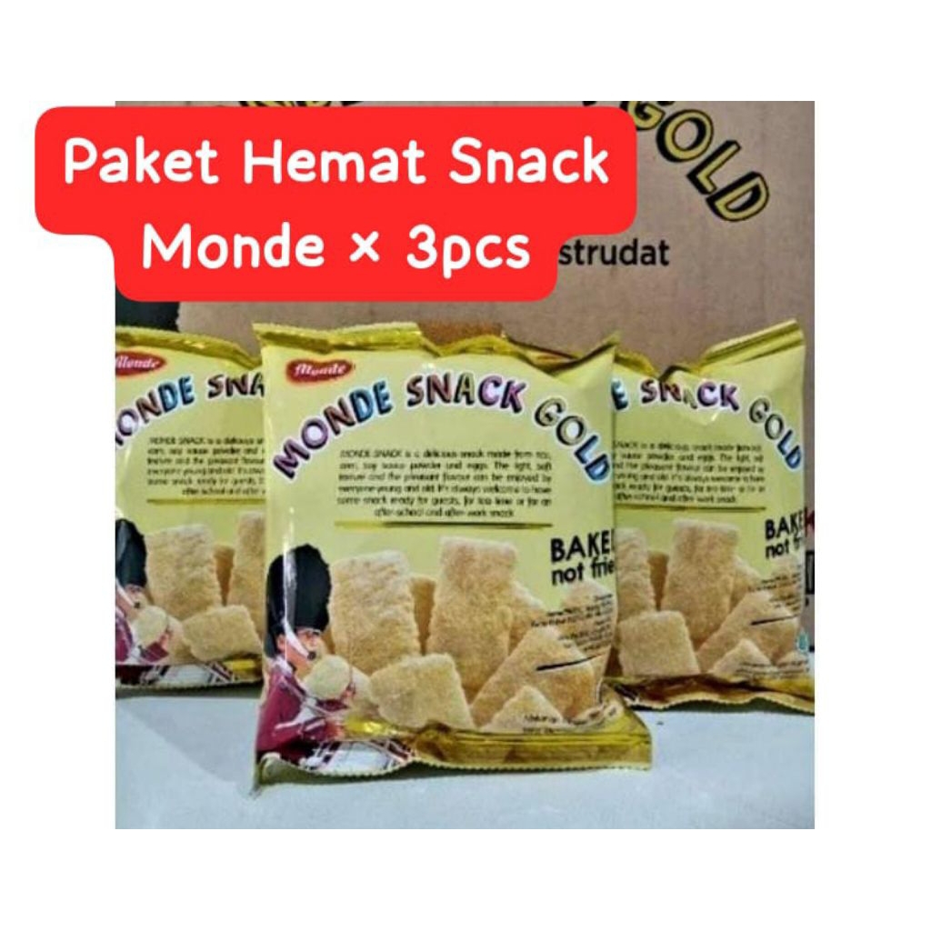 

Monde Snack Gold 27gram X 3 pcs