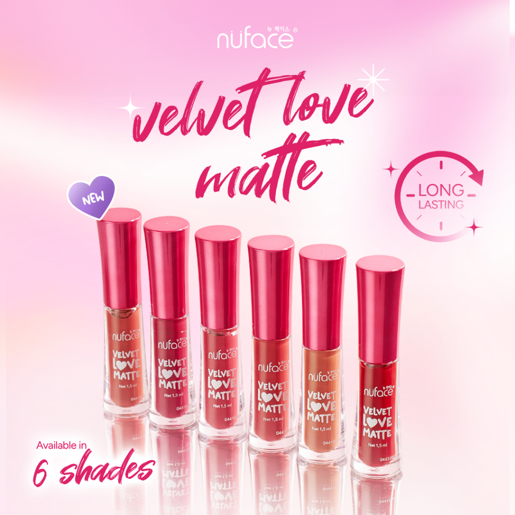 Nuface Lip Velvet Love Matte | Velvet Lip | Lip Matte | Lipstick | Lip Cream | Velvet | Matte | Lipc