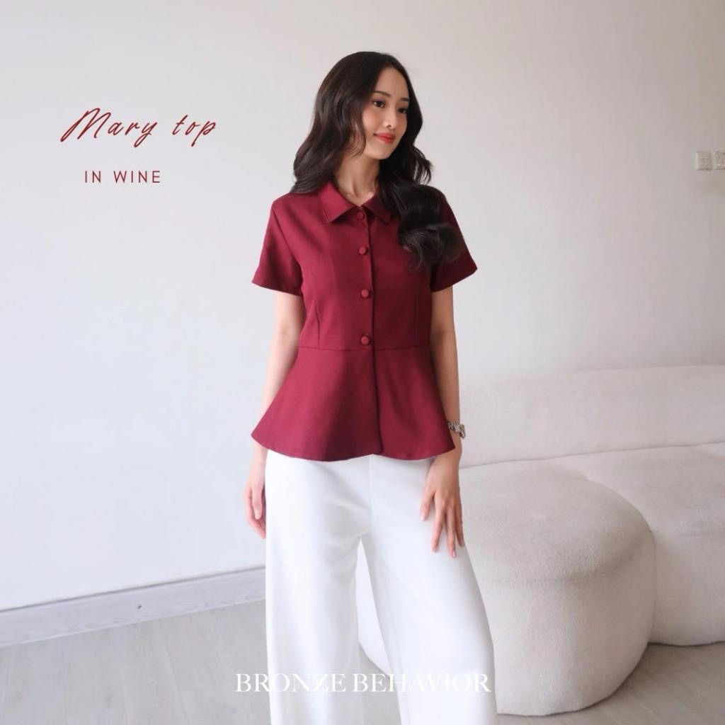 Bronze Behavior - Marry Top (Wine)
