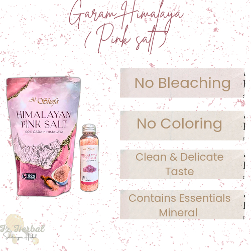 

[PAKET BUNDLING] Garam Himalaya Original 1kg + 110gr Natural Himalaya Pink Al Shofa
