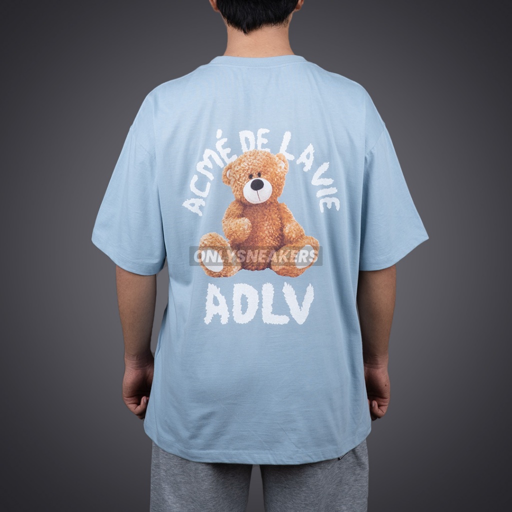 ADLV BEAR BROWN BLUE TEE