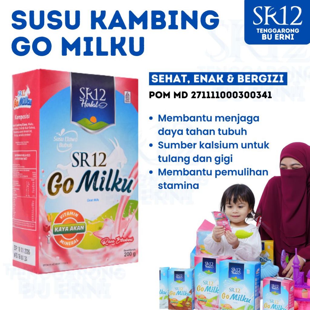 

Susu Kambing Etawa Go Milku SR12 Bubuk Premium Halal Gomilku