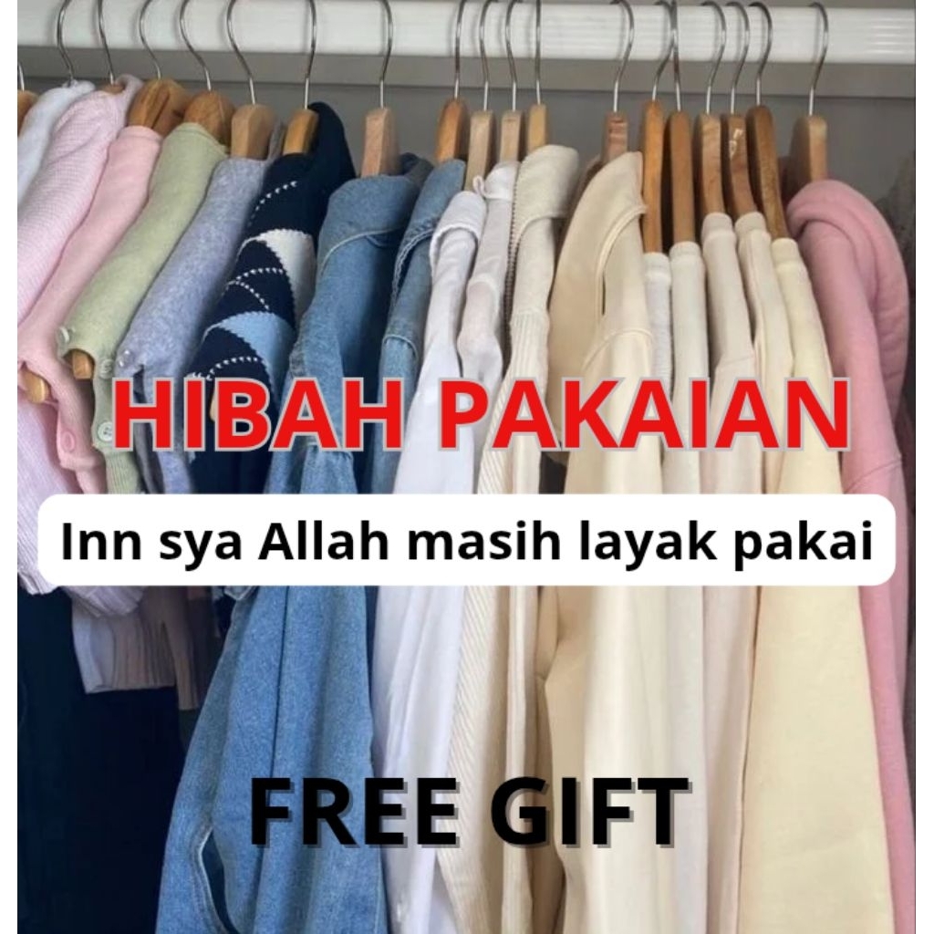 Hibah pakaian free gift random