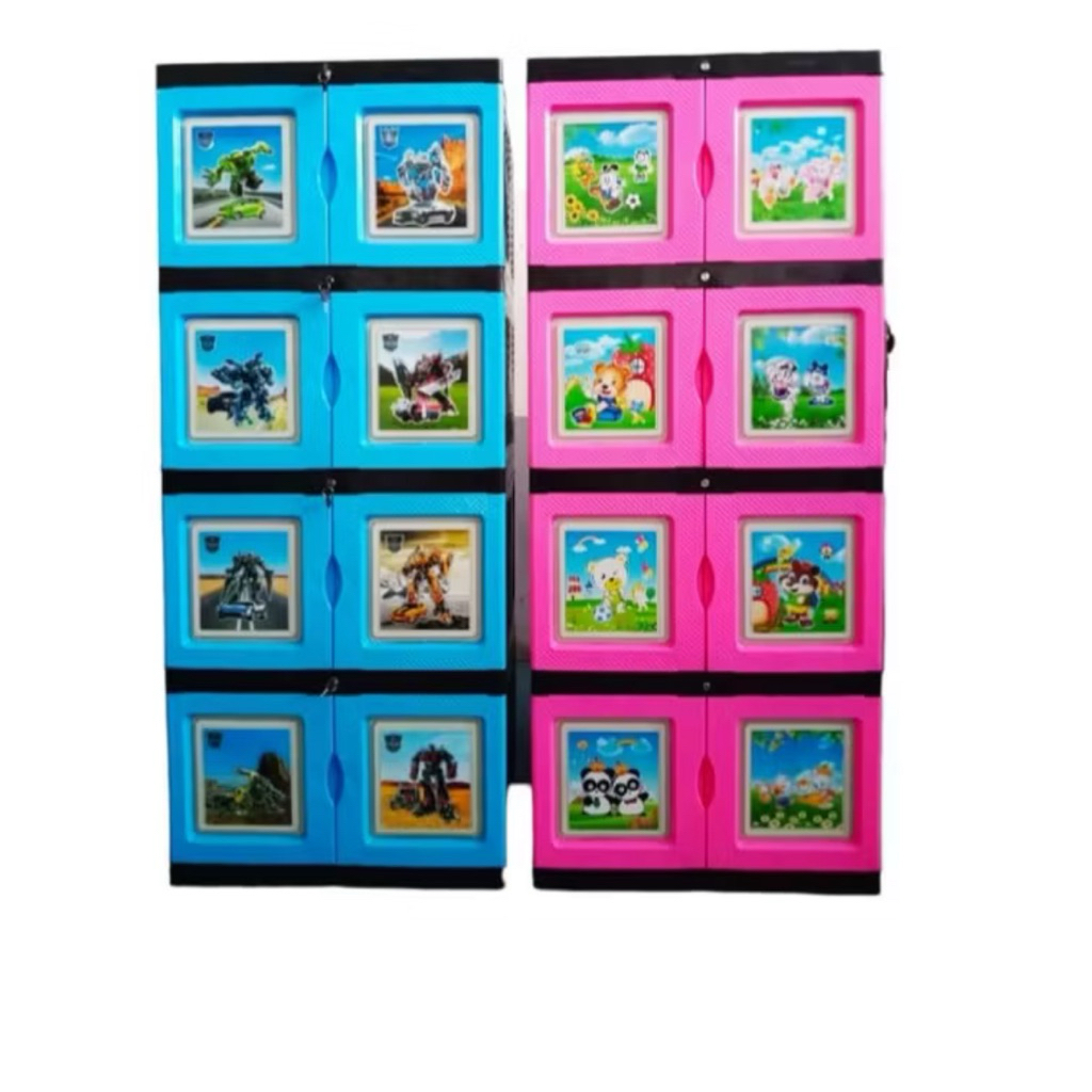 Lemari Plastik Bestar Susun 4 Kunci