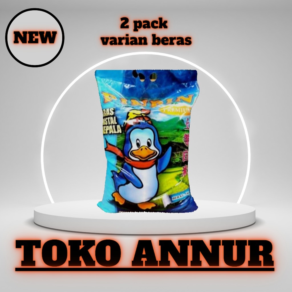 

2 pack beras premium pinpin kemasan 5kg kualitas super , varian beras super