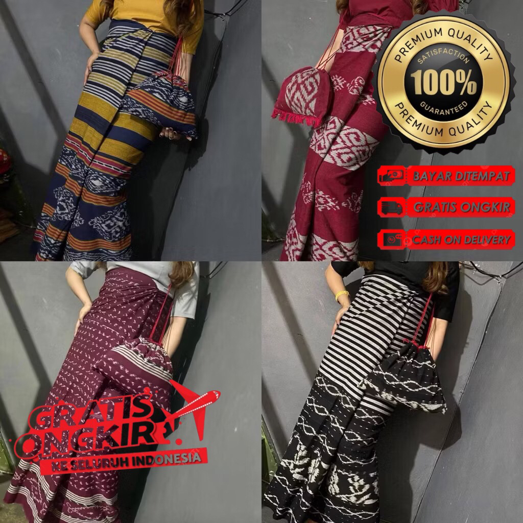 SARUNG TENUN ETNIK JEPARA + TAS SEPU TORAJA/ SARUNG BLANGKET TORAJA/ SARUNG TENUN TORAJA