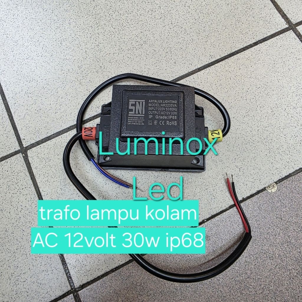 trafo lampu kolam 30w 12volt / driver psu led pool light AC12v 30watt 30w ip68