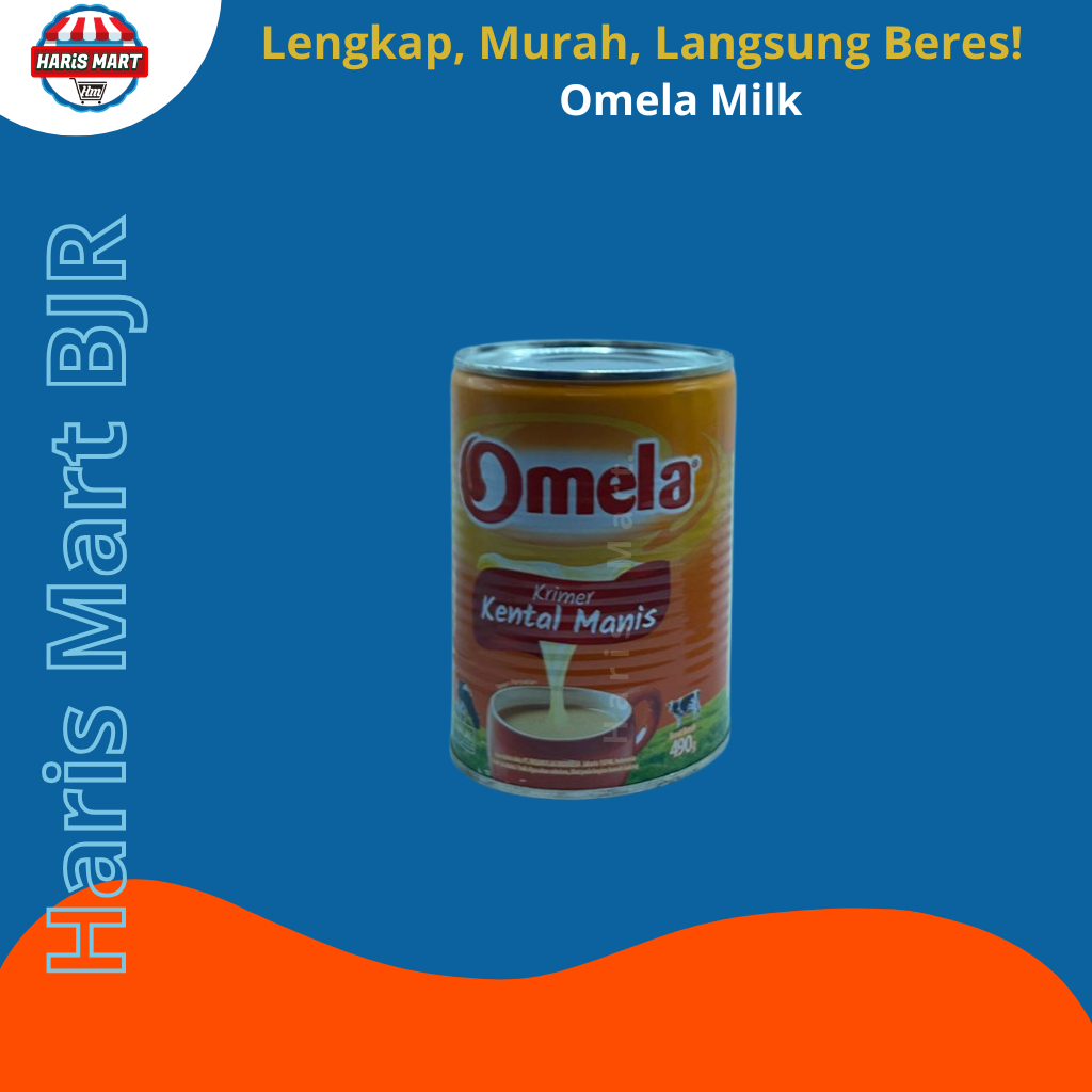 Frisian Flag Omela Susu Kental Plain Kaleng 490 gr