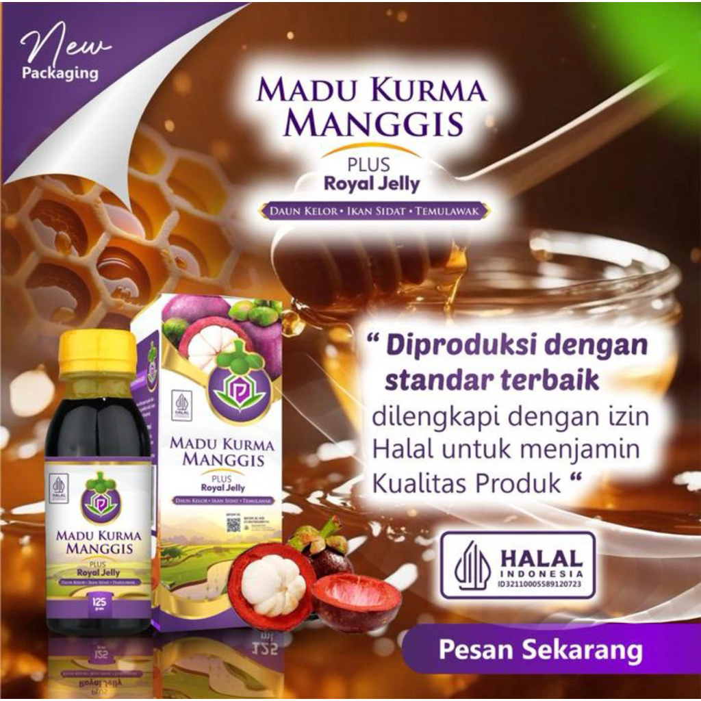 

Madu Kurma Manggis Plus propolis 10in1 - 125ml
