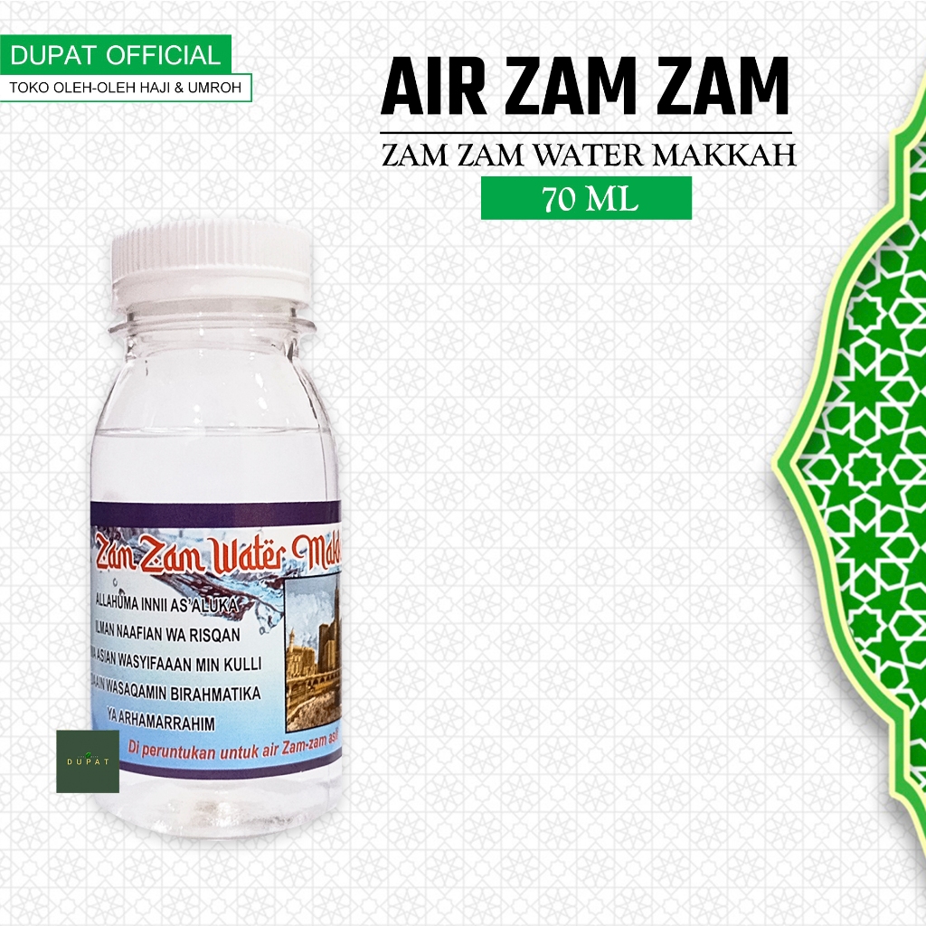 

AIR ZAM ZAM ASLI ORIGINAL 70 ml / AIR ZAM ZAM BOTOL 70 ml