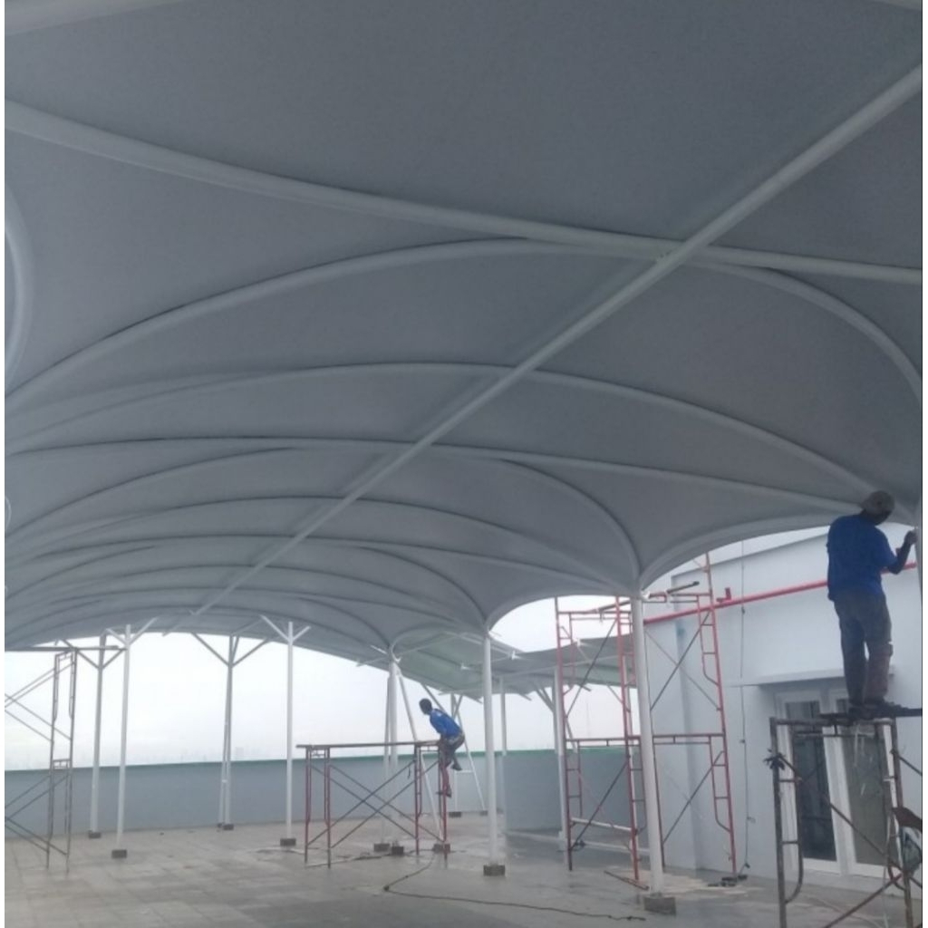 kain membran untuk Atap kanopi 850gsm blockout