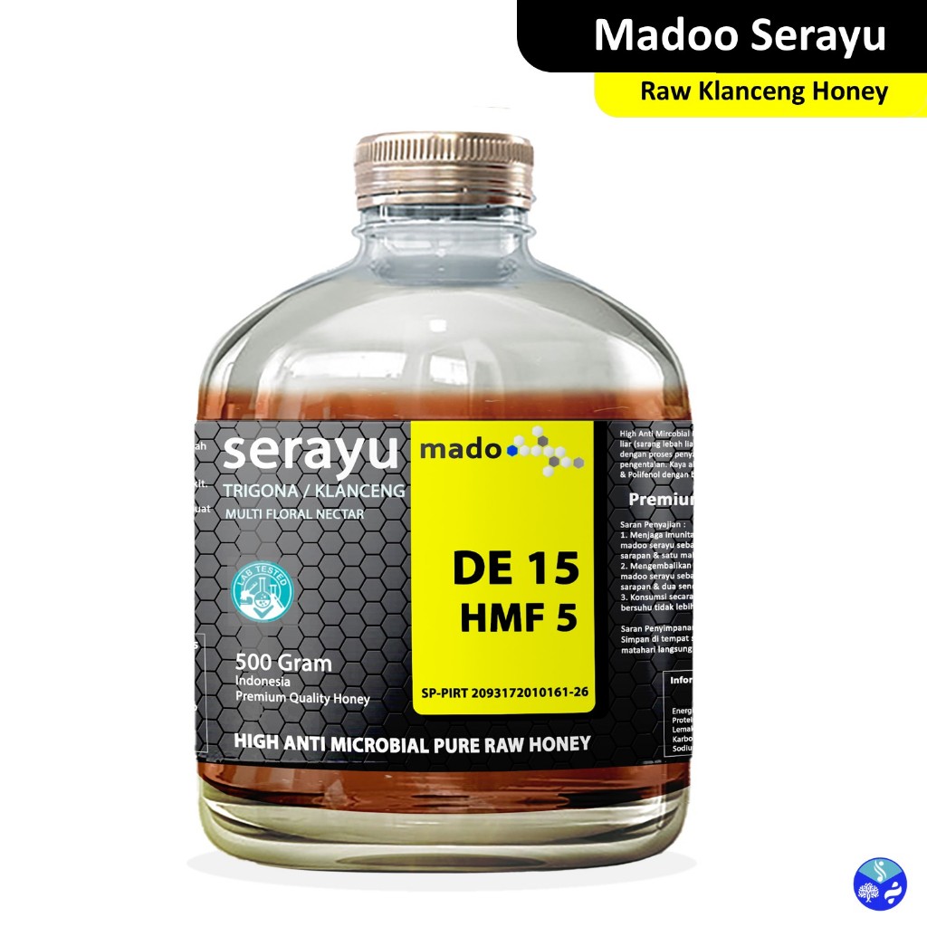 

Madoo Serayu | Klanceng | Trigona | Madu Murni | Raw Honey | DE 15 | Prebiotik Alami | Anti Microbial