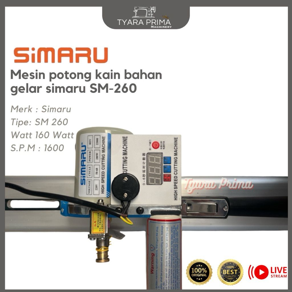 Mesin Potong Kain Bahan Gelar / Mesin Potong Kain Lempar - End Cutting Machine