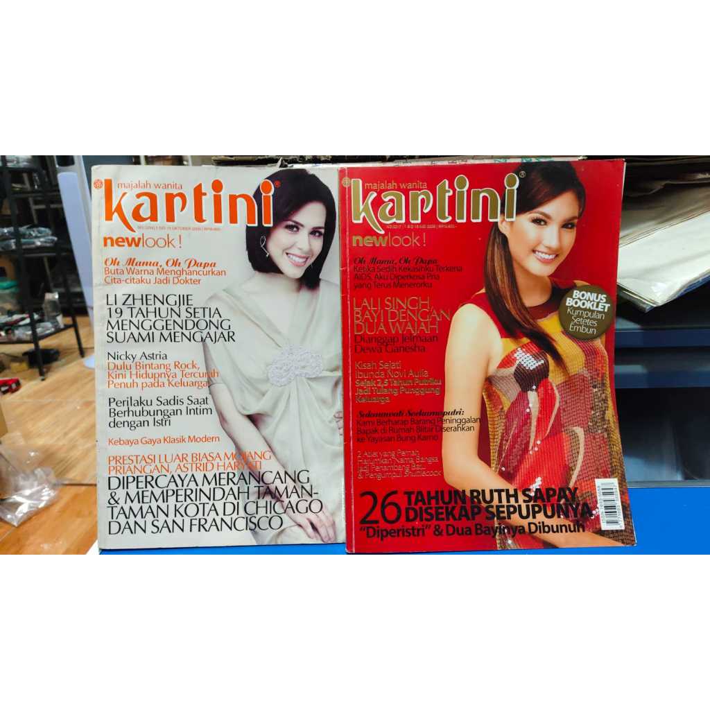 2 MAJALAH KARTINI BEKAS LI ZHENGJIE 26 TAHUN