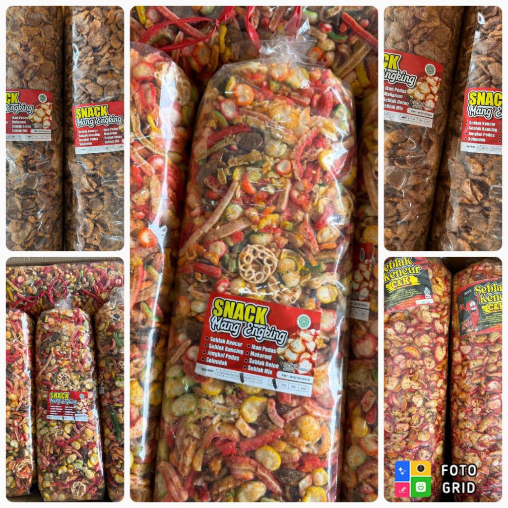 

Kerupuk Pedas Seblak Kencur - Seblak Campur Pedas - Krupuk Jengkol Pedas 250gram
