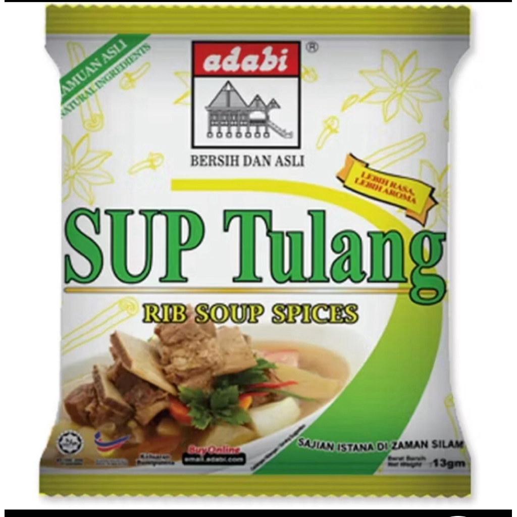 

adabi bumbu sup tulang 13 gr