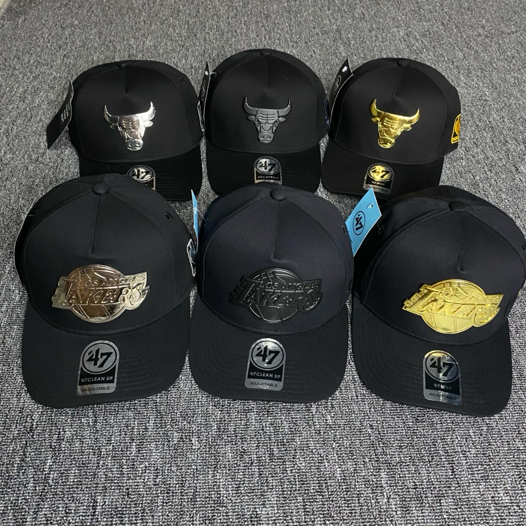 Topi Baseball Logo Besi Metal Badge Koleksi Lakers Bulls