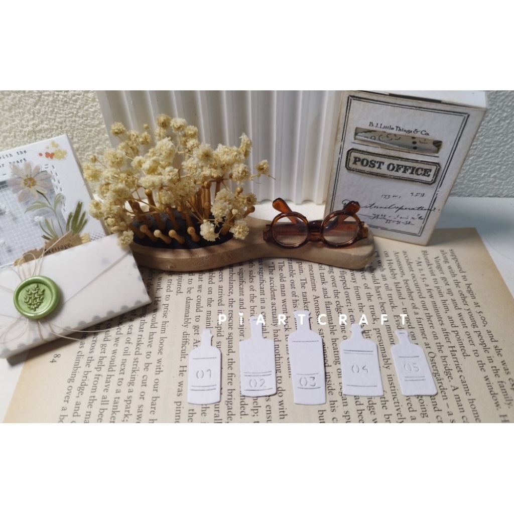 

Mini Bottle dies cut (isi 15 pcs) - journal diy