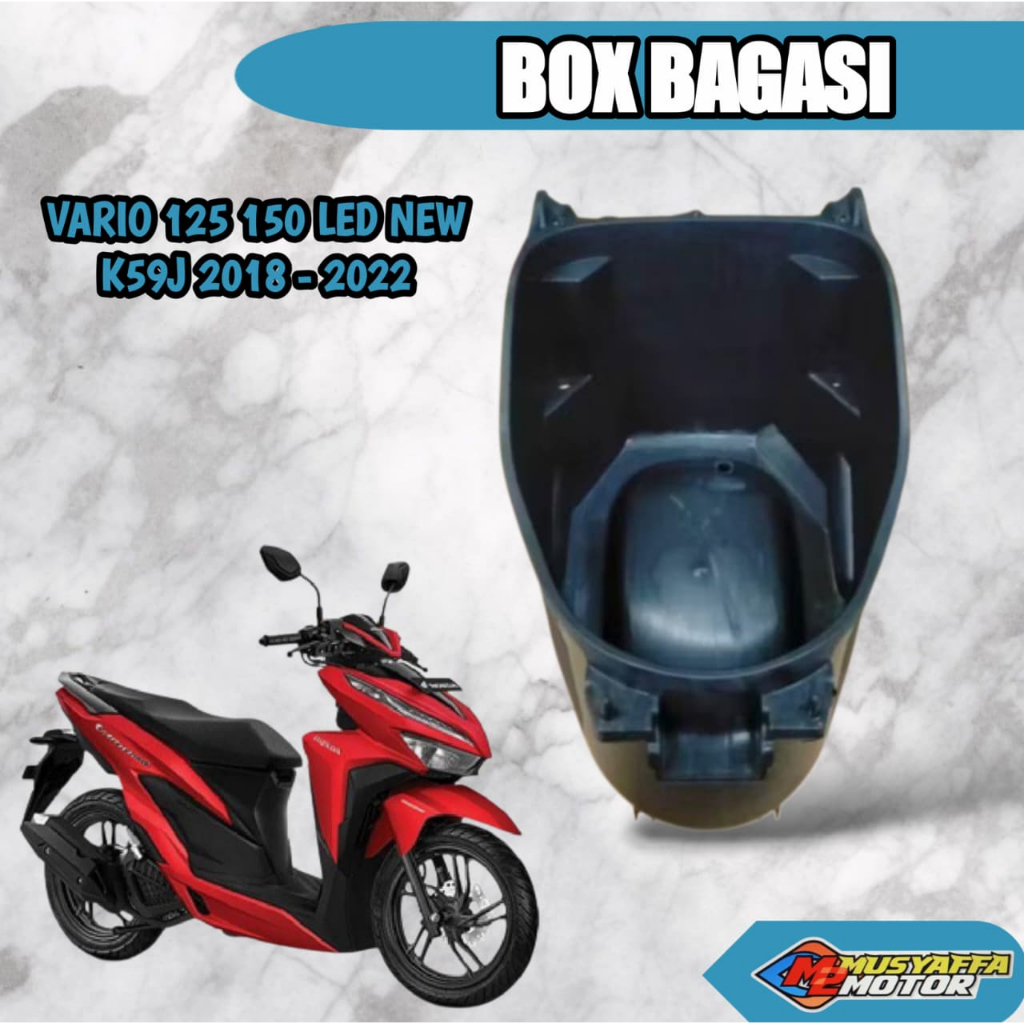 Box Bagasi / Box Lugage Honda Vario 125 - 150 New Tahun Motor2018 - 2022 / Box Vario125 Led New K2V