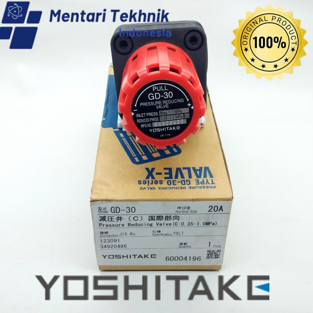 YOSHITAKE GD-30 20A Yoshitake Pressure Reducing Valve GD-30 20A 3/4''