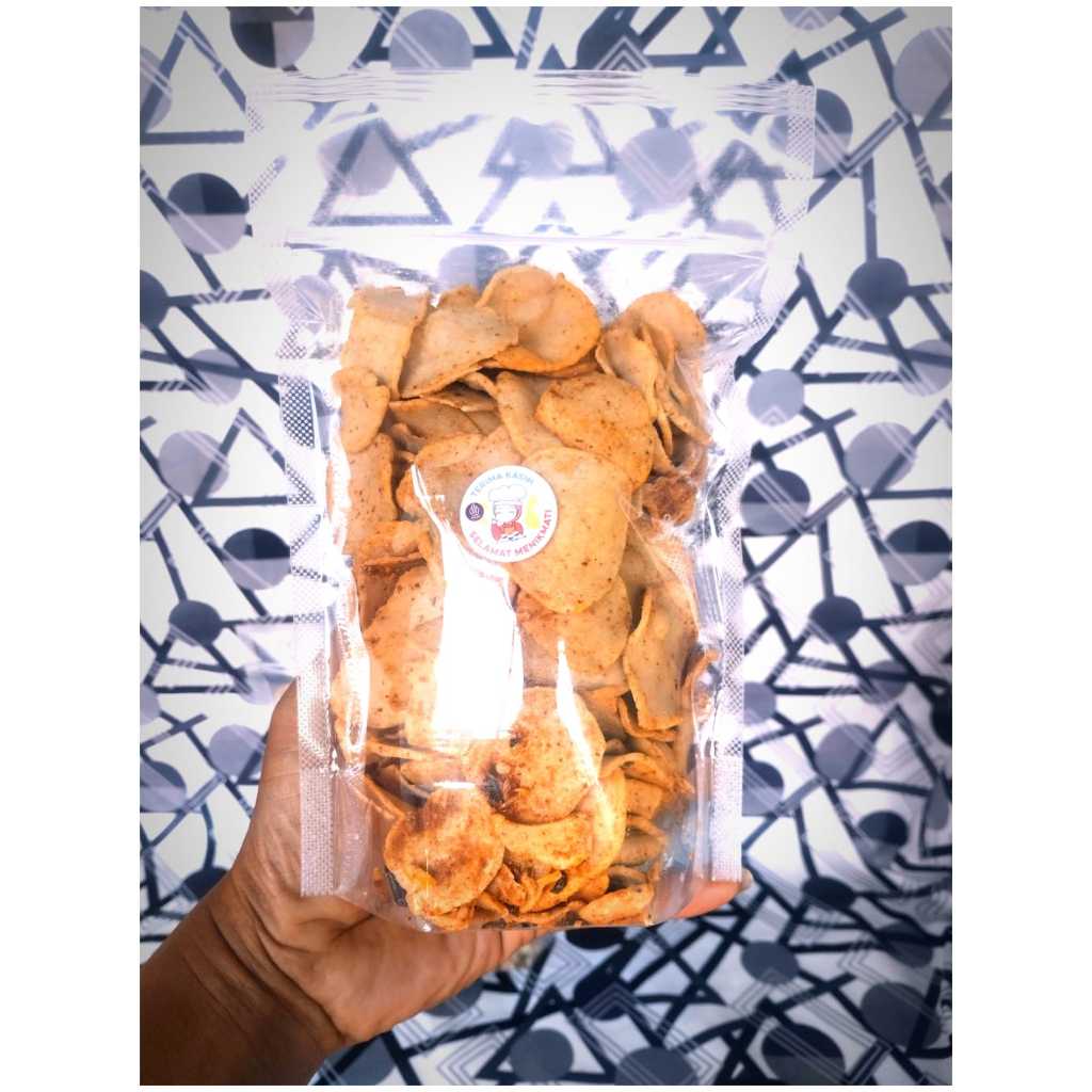 

Kripik Basreng Daun Jeruk Asin Gurih, Asin Gurih Pedas, Renyah dan Lezat Isi 500 Gram