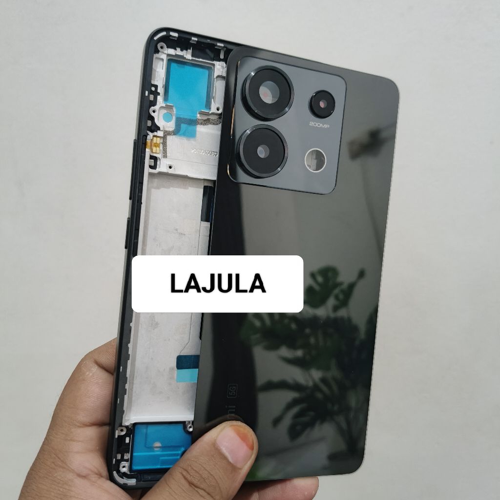 kesing housing casing full set Xiaomi redmi note 13 pro 5g frame + backdoor + ring lensa kamera