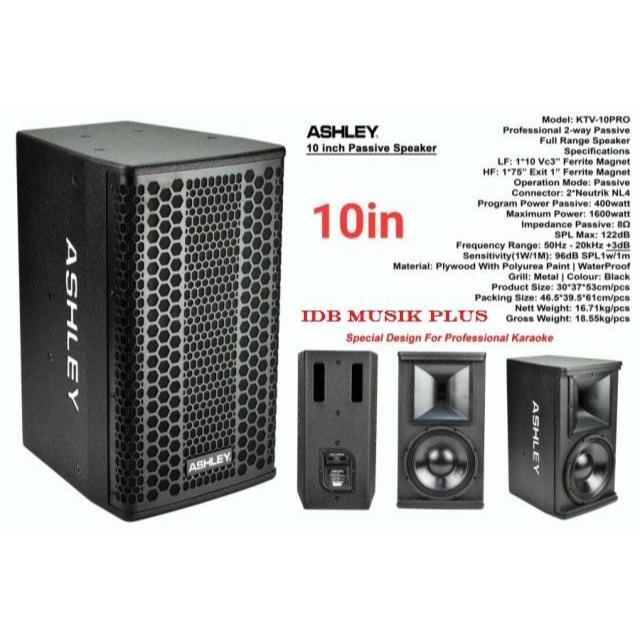 Speaker Pasif 10" Ashley KTV10PRO KTV 10PRO Speaker Original